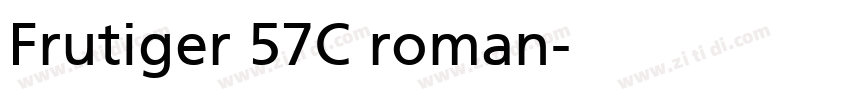 Frutiger 57C roman字体转换